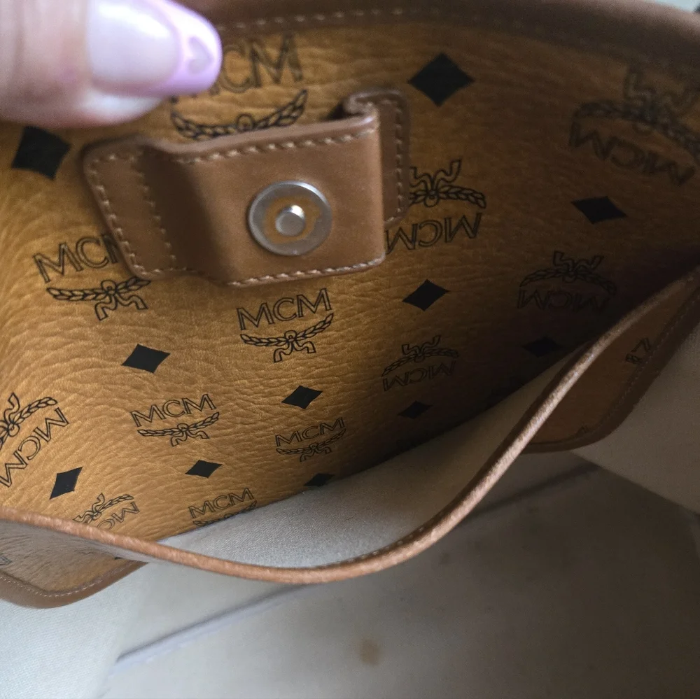 EUC MCM Visetos Croc Embossed Liz Shopper Tote Bag Limited Edition - Picture 12 of 12